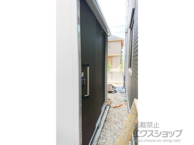 神奈川県横須賀市のの物置・屋外倉庫 エルモ 一般型 2220×1170×2361　(LMD-2211H) LMD-2211H-DW 施工例