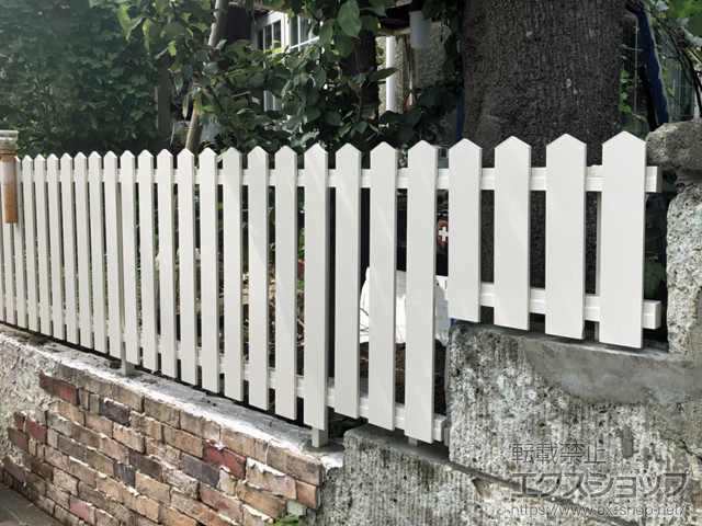 東京都世田谷区ののフェンス・柵 レスティンフェンス7型 自由柱施工 施工例