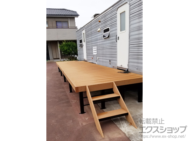 茨城県稲敷市ののウッドデッキ リウッドデッキ 200 施工例