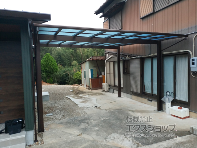 愛知県豊田市ののカーポート エフルージュ ツイン 積雪〜20cm対応 施工例