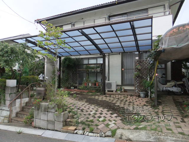 神奈川県中郡二宮町ののカーポート レイナポートグラン 延長　積雪〜20cm対応 施工例