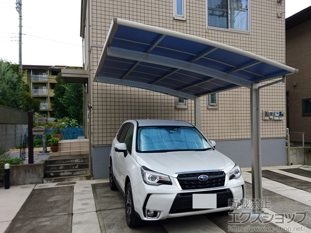 茨城県龍ケ崎市ののカーポート プレシオスポート 積雪〜20cm対応 施工例