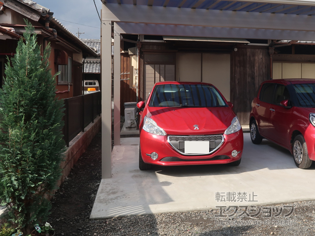 三重県鈴鹿市ののフェンス・柵 ライシスフェンス 4型 太たて桟 フリーポールタイプ 施工例