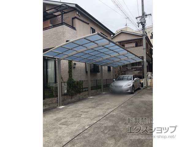 大阪府堺市ののカーポート レイナポートグラン 縦連棟　積雪〜20cm対応 施工例