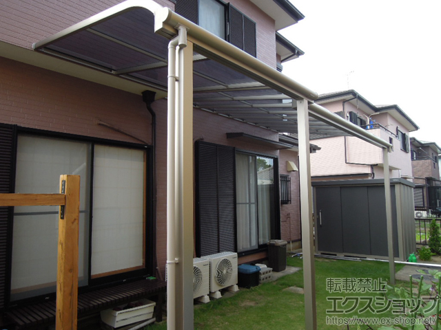 千葉県山武郡九十九里町ののテラス屋根 ヴェクターテラス R型 テラスタイプ 単体 積雪〜20cm対応 施工例