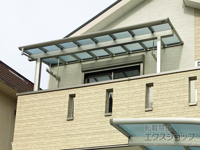 京都府宇治市ののバルコニー・ベランダ屋根 ヴェクターテラス F型 1500 屋根タイプ 単体 積雪〜50cm対応 施工例