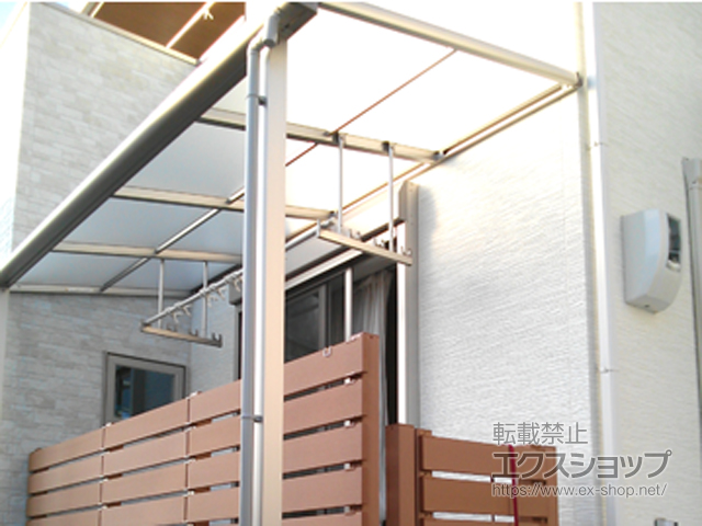 兵庫県明石市ののテラス屋根 ヴェクターテラス F型 テラスタイプ 単体 積雪〜20cm対応 施工例