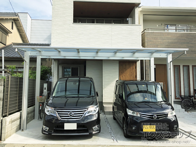 京都府京都市ののカーポート エフルージュ ツイン 積雪〜20cm対応 施工例