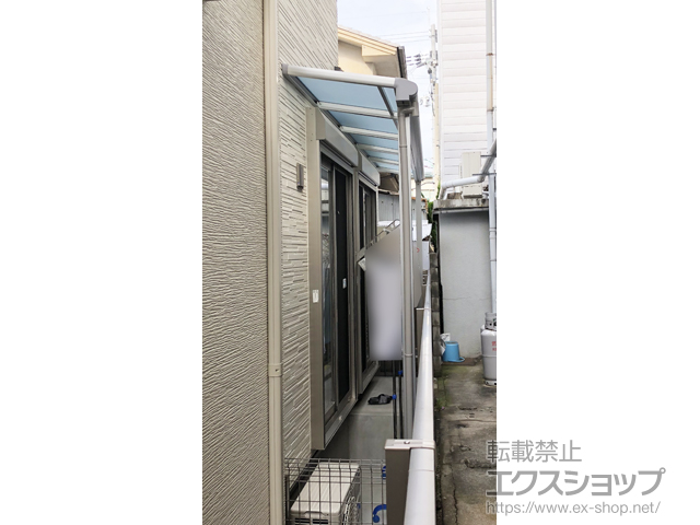 京都府京都市ののテラス屋根 ヴェクターテラス F型 テラスタイプ 単体 積雪〜20cm対応/前面台形納まり 施工例