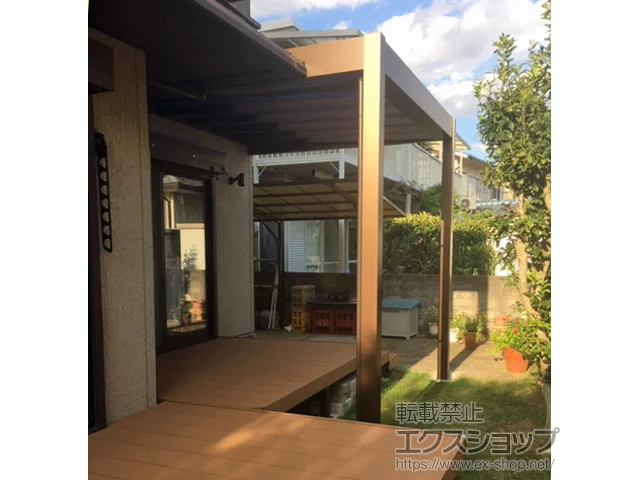 兵庫県加古川市のYKKAPのテラス屋根 リレーリア テラス屋根 単体 積雪～20cm対応 施工例