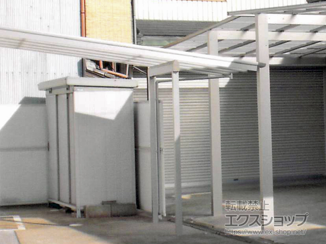 和歌山県橋本市ののテラス屋根 ヴェクターテラス F型 ビッグサイズ 単体 積雪〜20cm対応 施工例