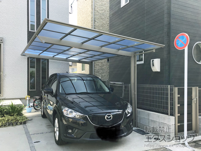 福岡県福岡市ののカーポート フーゴF (フラットスタイル) 積雪〜20cm対応 施工例