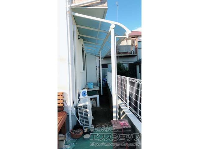 神奈川県横浜市ののテラス屋根 ヴェクターテラス R型 テラスタイプ 連棟 積雪〜20cm対応 施工例