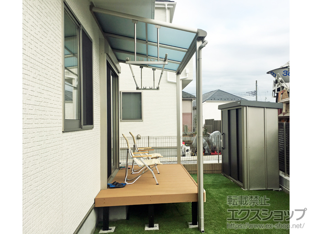 神奈川県大和市ののテラス屋根 ヴェクターテラス F型 テラスタイプ 単体 積雪〜20cm対応 施工例