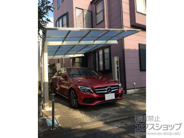 東京都調布市ののカーポート エフルージュグラン　マテリアルカラー 積雪〜20cm対応 施工例