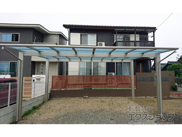 愛知県愛西市ののカーポート エフルージュ ツイン 積雪〜20cm対応 施工例