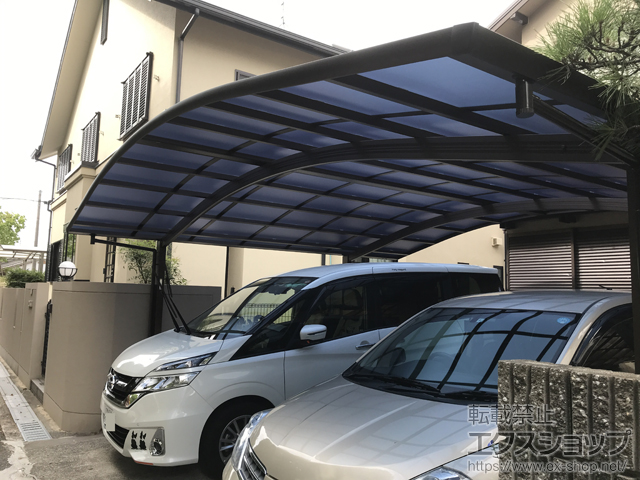 兵庫県伊丹市ののカーポート レイナツインポートグラン　積雪〜20cm対応 施工例