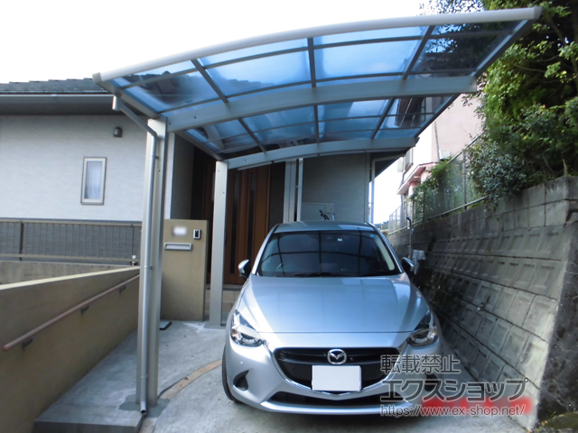 鹿児島県鹿児島市ののカーポート プレシオスポート 積雪〜20cm対応 施工例