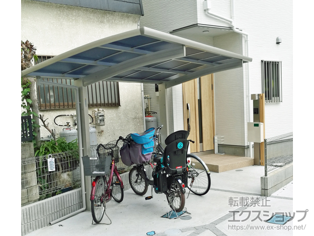 埼玉県川口市ののサイクルポート・駐輪場 プレシオスポート 積雪〜20cm対応 施工例