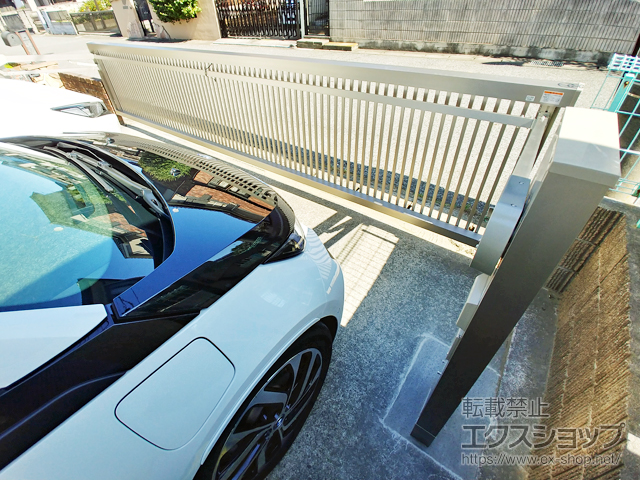 千葉県千葉市ののカーゲート ワイドオーバードアS2型 電動式 施工例