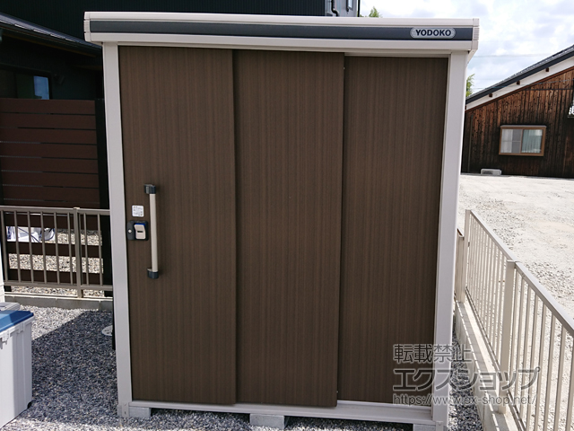 滋賀県近江八幡市のの物置・屋外倉庫 エルモ 一般型 1870×1520×2120 LMD-1815-DW 施工例