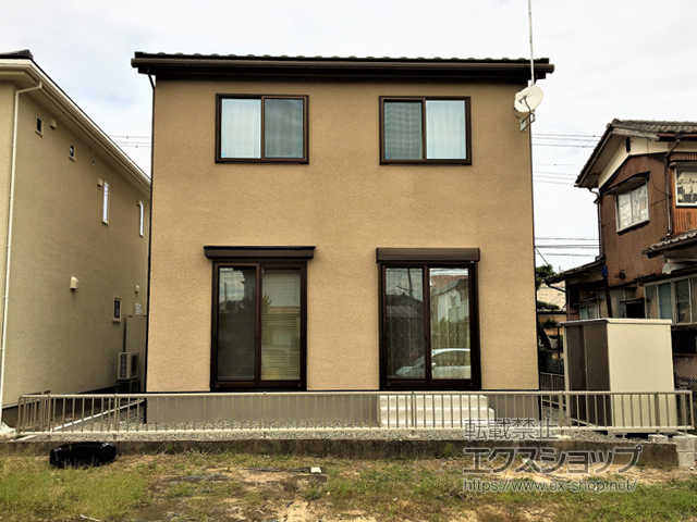 新潟県新潟市ののフェンス・柵 ミエッタフェンス 防犯たて格子タイプ 自由柱施工 施工例