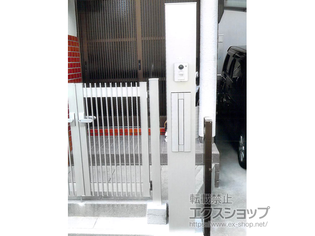 大阪府高槻市のの機能門柱・ポスト ルシアス 機能門柱 B01型 独立仕様 施工例