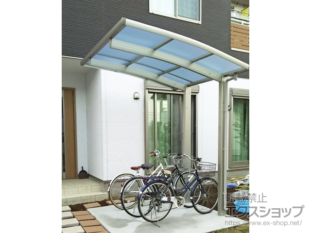 茨城県つくば市ののサイクルポート・駐輪場 レイナポートグランミニ 積雪〜20cm対応 施工例