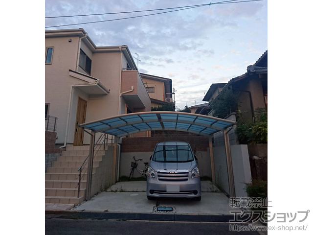 兵庫県川西市ののカーポート レイナツインポートグラン　積雪〜20cm対応 施工例