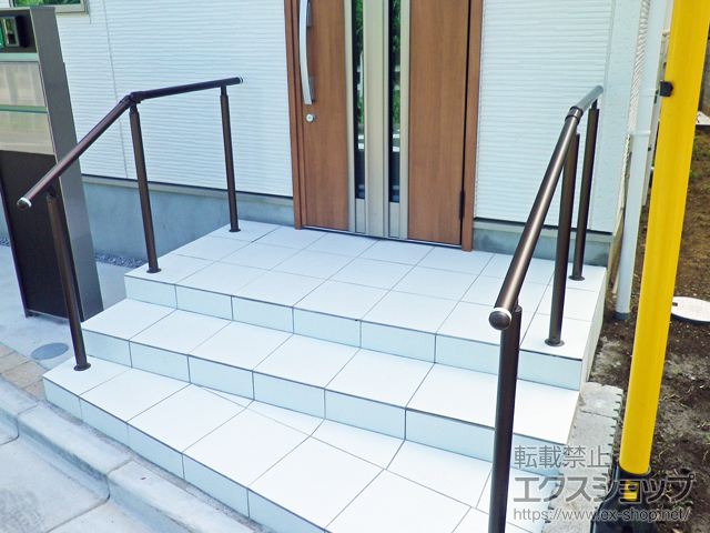 東京都東村山市ののフェンス・柵 パルトナーUDフェンス1型（手すり）笠木のみタイプ 施工例