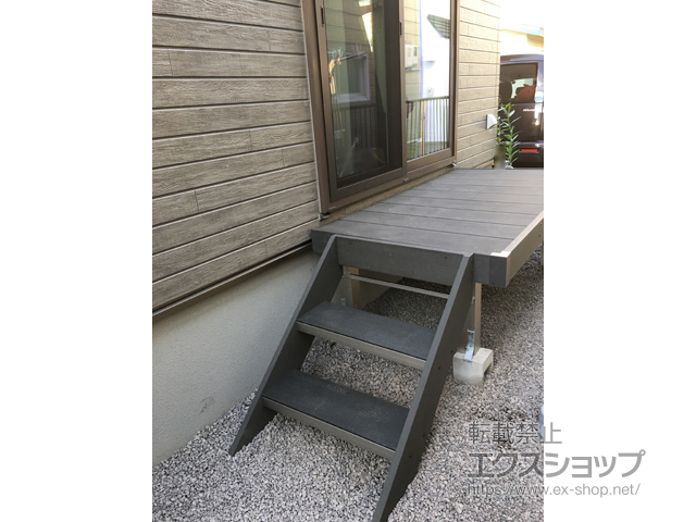 北海道函館市ののウッドデッキ リウッドデッキ 200 施工例