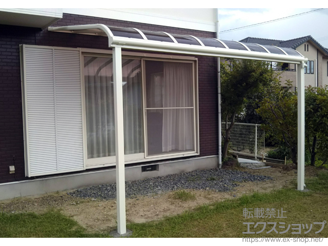 三重県四日市市ののテラス屋根 ヴェクターテラス R型 テラスタイプ 単体 積雪〜20cm対応 施工例
