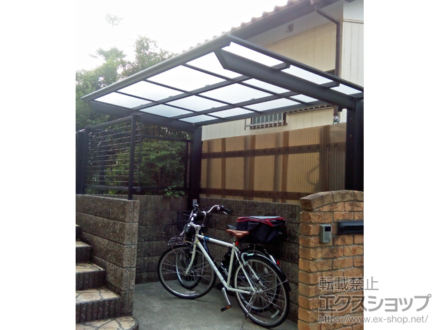 千葉県佐倉市ののサイクルポート・駐輪場 ネスカFミニ (フラットスタイル) 積雪〜20cm対応 施工例