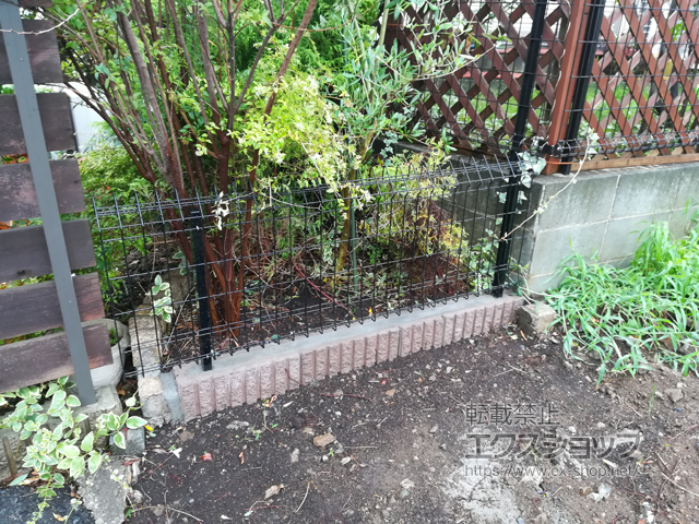 神奈川県横浜市ののフェンス・柵 メッシュフェンス G10-R 自由柱 施工例