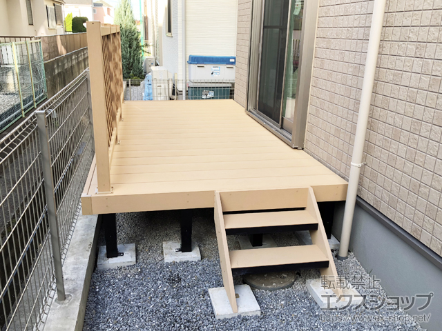 千葉県松戸市ののウッドデッキ リウッドデッキ 200 施工例
