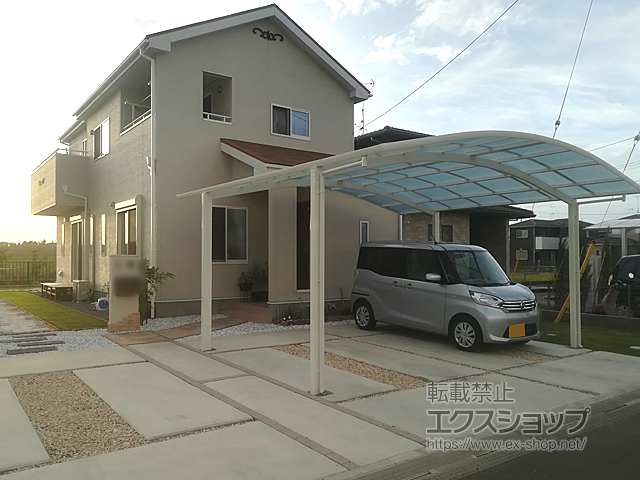 茨城県稲敷郡阿見町ののカーポート レイナツインポートグラン　積雪〜20cm対応 施工例