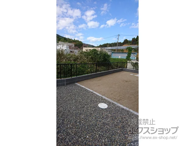 福島県いわき市のValue Selectのフェンス・柵・塀 ミエッタフェンス 防犯たて格子タイプ 自由柱施工 施工例