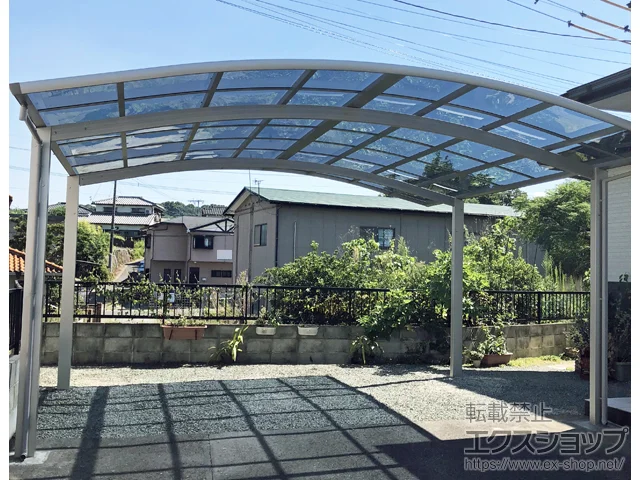 福岡県大牟田市のYKKAPのカーポート レイナツインポートグラン　積雪～20cm対応 施工例