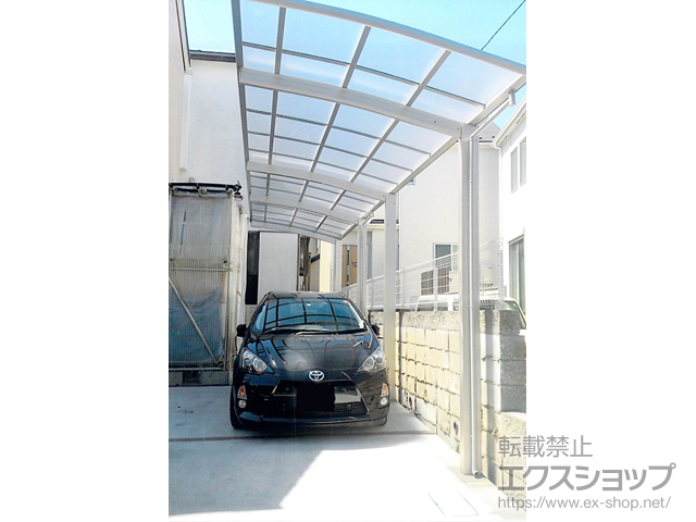 神奈川県茅ヶ崎市ののカーポート レイナポートグラン 縦連棟　積雪〜20cm対応 施工例