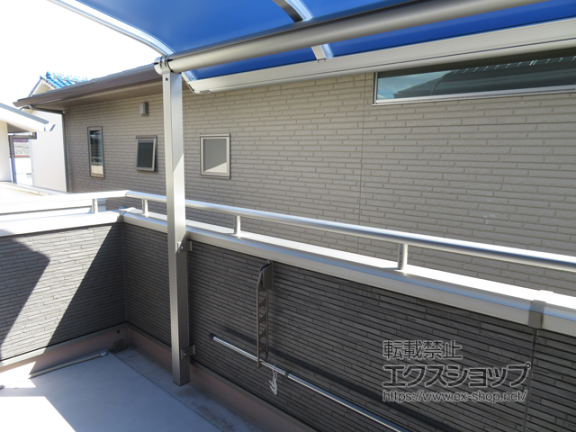 兵庫県明石市ののバルコニー・ベランダ屋根 ヴェクターテラス R型 屋根タイプ 単体 積雪〜20cm対応 施工例