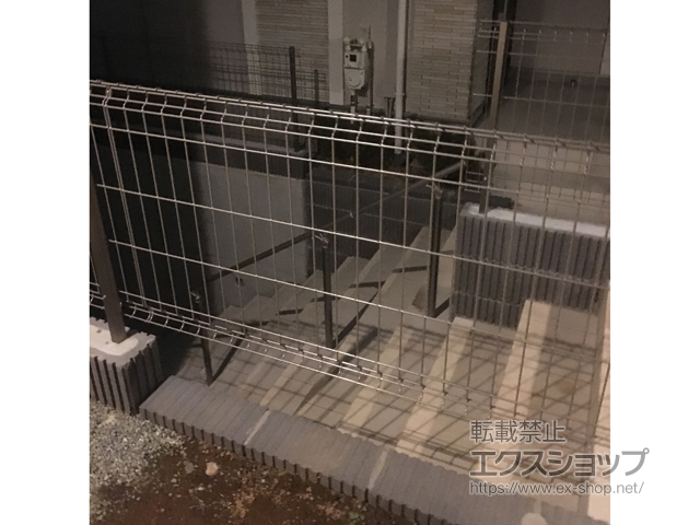 神奈川県川崎市ののフェンス・柵 ユメッシュE型 フリー支柱タイプ 施工例
