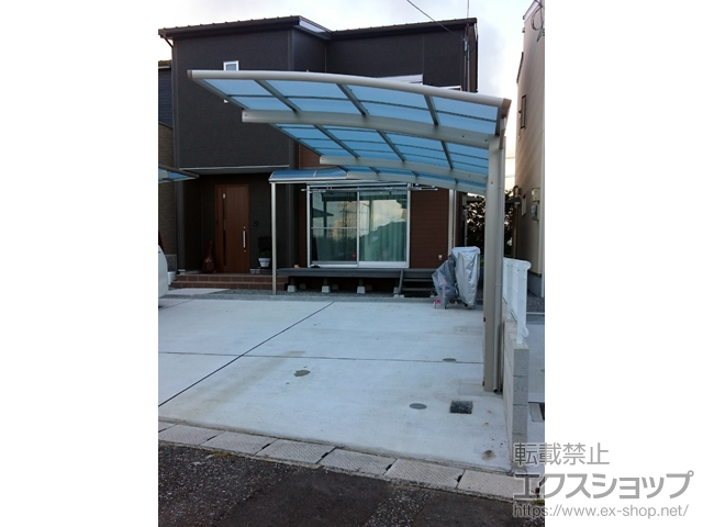 宮崎県日向市ののカーポート レイナポートグラン 延長　積雪〜20cm対応 施工例