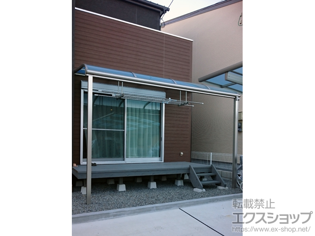 宮崎県日向市ののテラス屋根 ヴェクターテラス R型 テラスタイプ 単体 積雪〜20cm対応 施工例