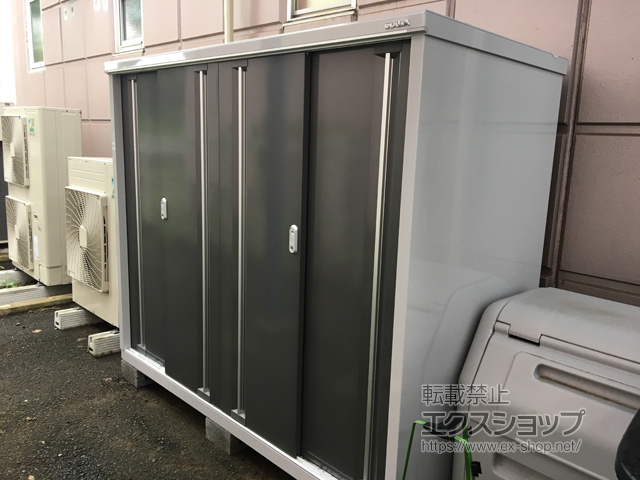 茨城県つくば市のの物置・屋外倉庫 シンプリー 一般型 1940×905×1603（MJX-199D-P） MJX-199D-P-PG 施工例