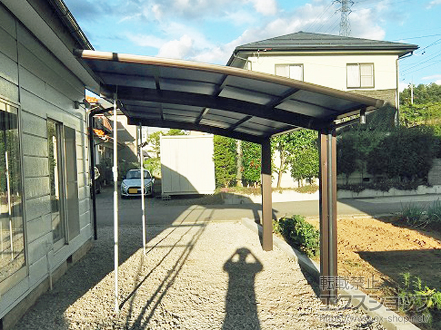 長野県上高井郡高山村ののカーポート プレシオスポート 積雪〜20cm対応 施工例