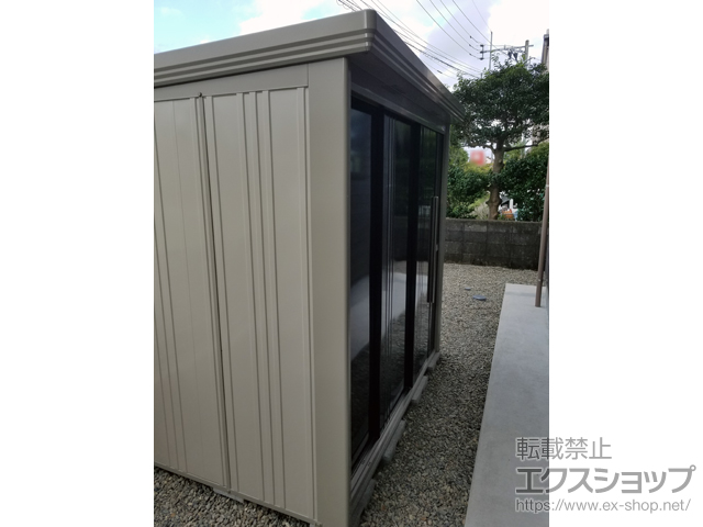 宮崎県延岡市のの物置・屋外倉庫 Mr.ストックマンダンディ 一般型 結露減少型 2200×1406×2110 ND-Z2214-K 施工例