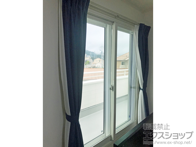 兵庫県神戸市のの面格子・窓格子、二重窓（内窓） インプラス ダストバリア仕様 引違い窓 2枚建 施工例