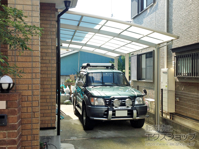 埼玉県川越市ののカーポート レイナベーカポートグラン 延長　積雪〜20cm対応 施工例