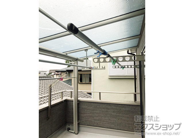 栃木県宇都宮市ののバルコニー・ベランダ屋根 ヴェクターテラス F型 屋根タイプ 単体 積雪〜20cm対応 施工例