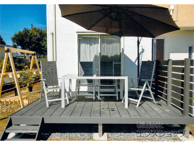 神奈川県小田原市ののウッドデッキ リウッドデッキ 200 施工例